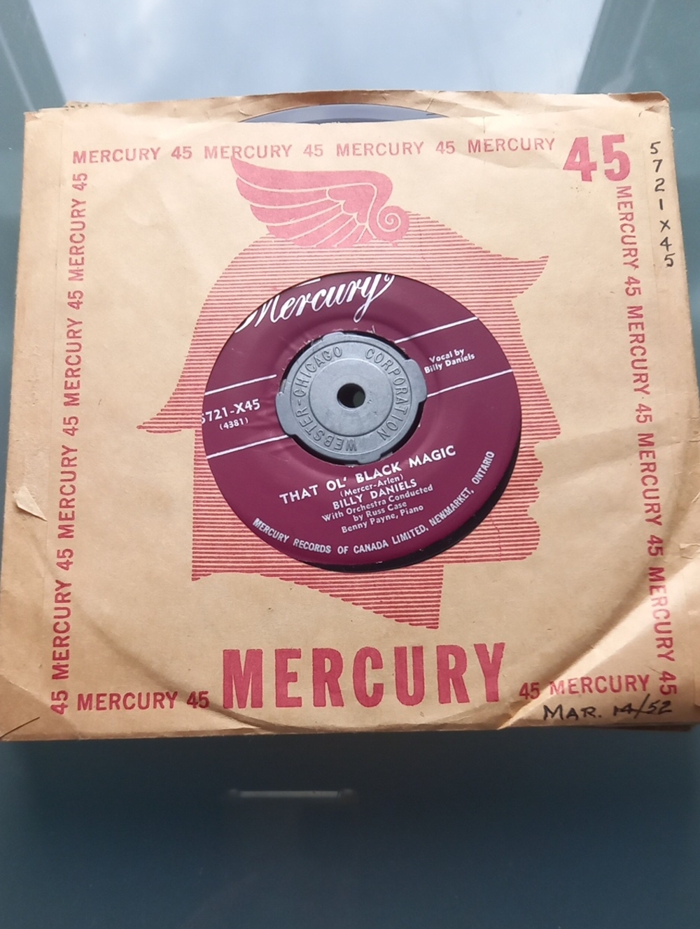 8- 45 RPM Records From The 1950's